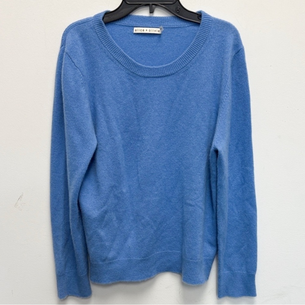 Alice + Olivia Blue Cashmere Sweater
